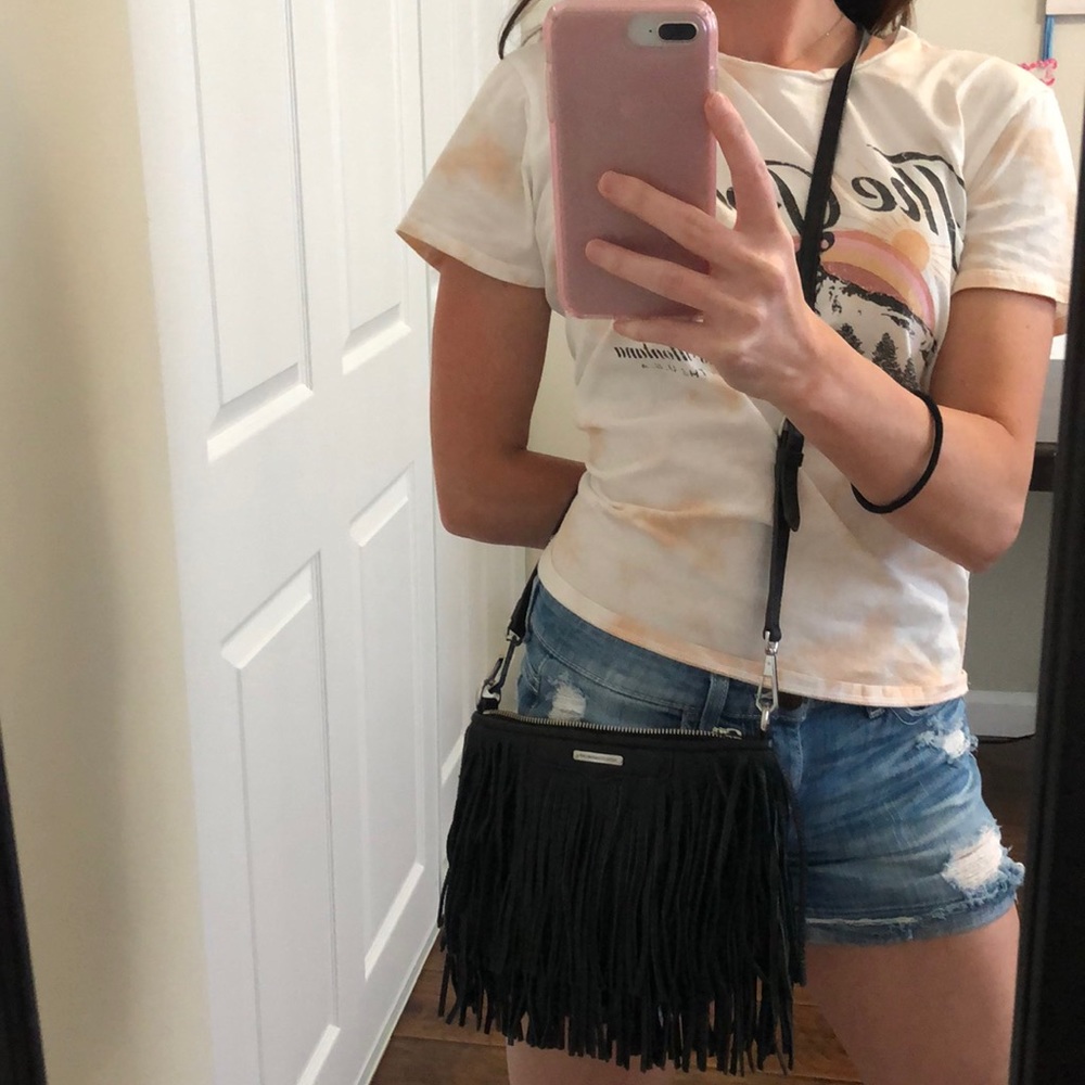 Rebecca Minkoff Black Fringe